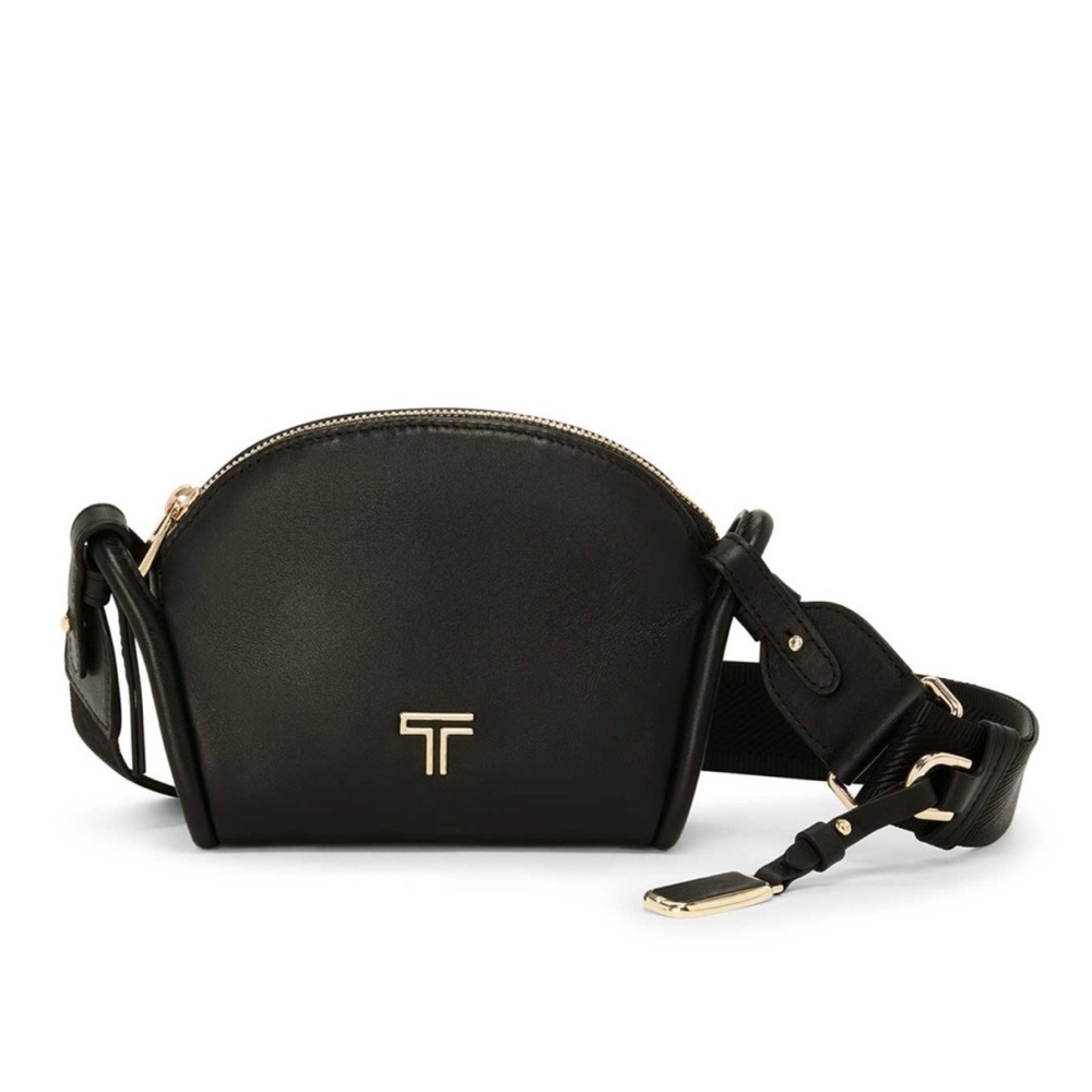 TUMI Voyageur Marin Mini Crossbody in Black|Light Gold